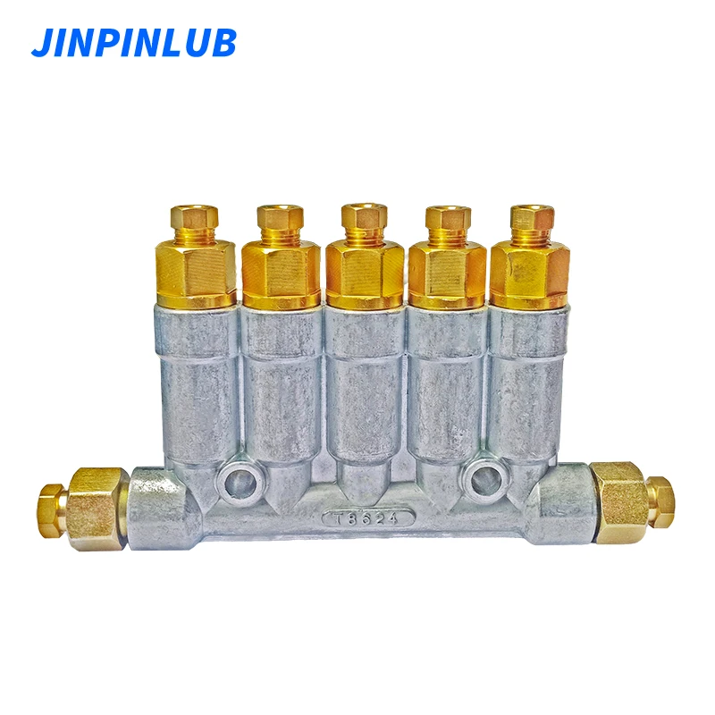 JINPINLUB DPB Outlet Pressurized Lubricating Oil Grease High Accuracy Detective Volume Thin Oil Distributor