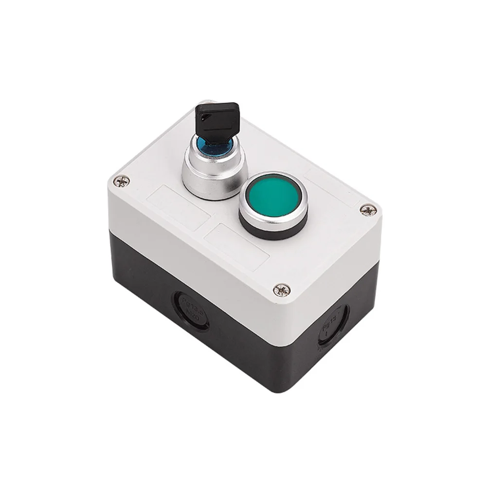 Self Resetting Push Button Switch Control Box 22mm Waterproof and Dustproof ABS Housing for Reliable Performance