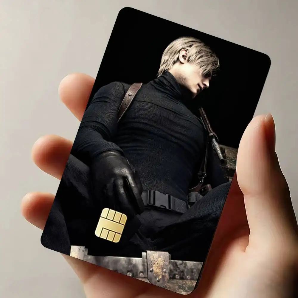 E-Evil G-Game L-Leon K-Kennedy Decorative Waterproof Film Skin Cover Credit Card Stickers Debit Front Bank Bus Pass