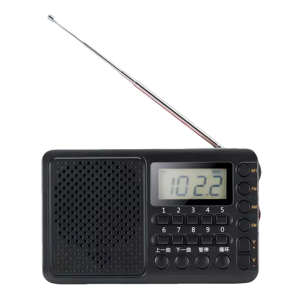 Портативный FM/AM/SW-приемник с поддержкой TF-карты, USB-накопитель, карманное радио, MP3-плеер для дома, улицы, подарки для пожилых людей, пожилых людей