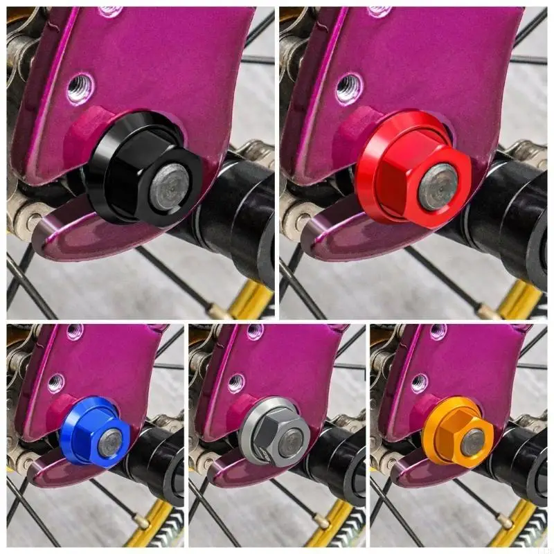Aluminum Alloy Hubs Nut Bicycles Wheel Nut Bolt Bike Foldable Fixed Gear