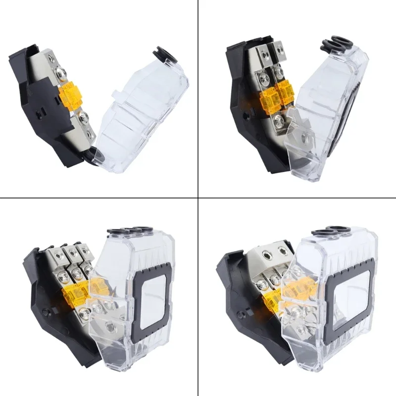 High Conductivity 1 Way/2 Way/3 Way/4 Way 80A Fuses Power Distributor Suitable for Automotive Sound System Customization