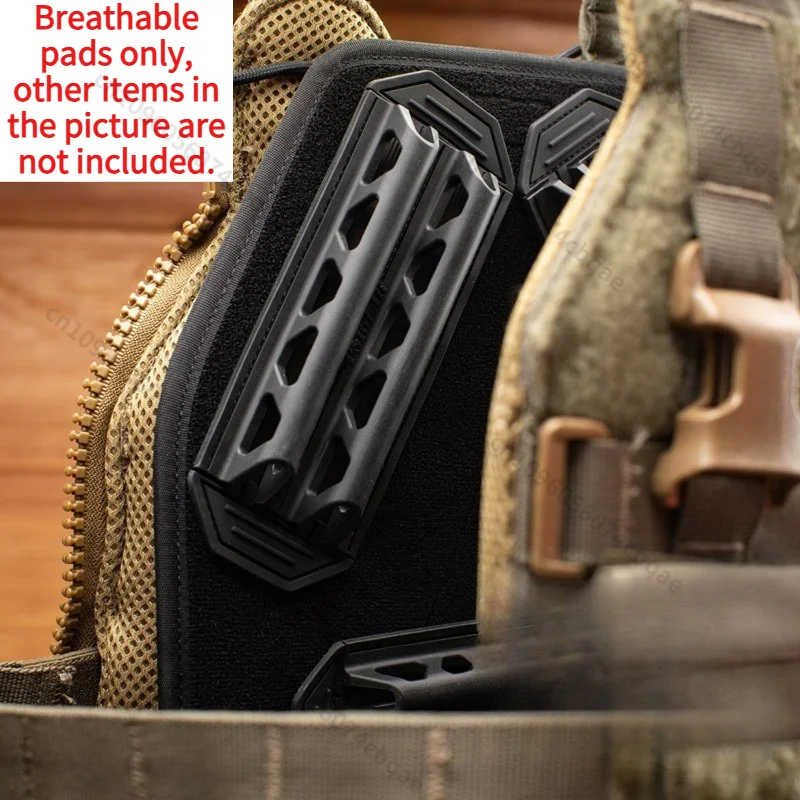 Tactical Vest Breathable Pad, 4-Way Ventilation Mesh Cushion for Backpack & Chest Bag, Heat Dissipation Accessory