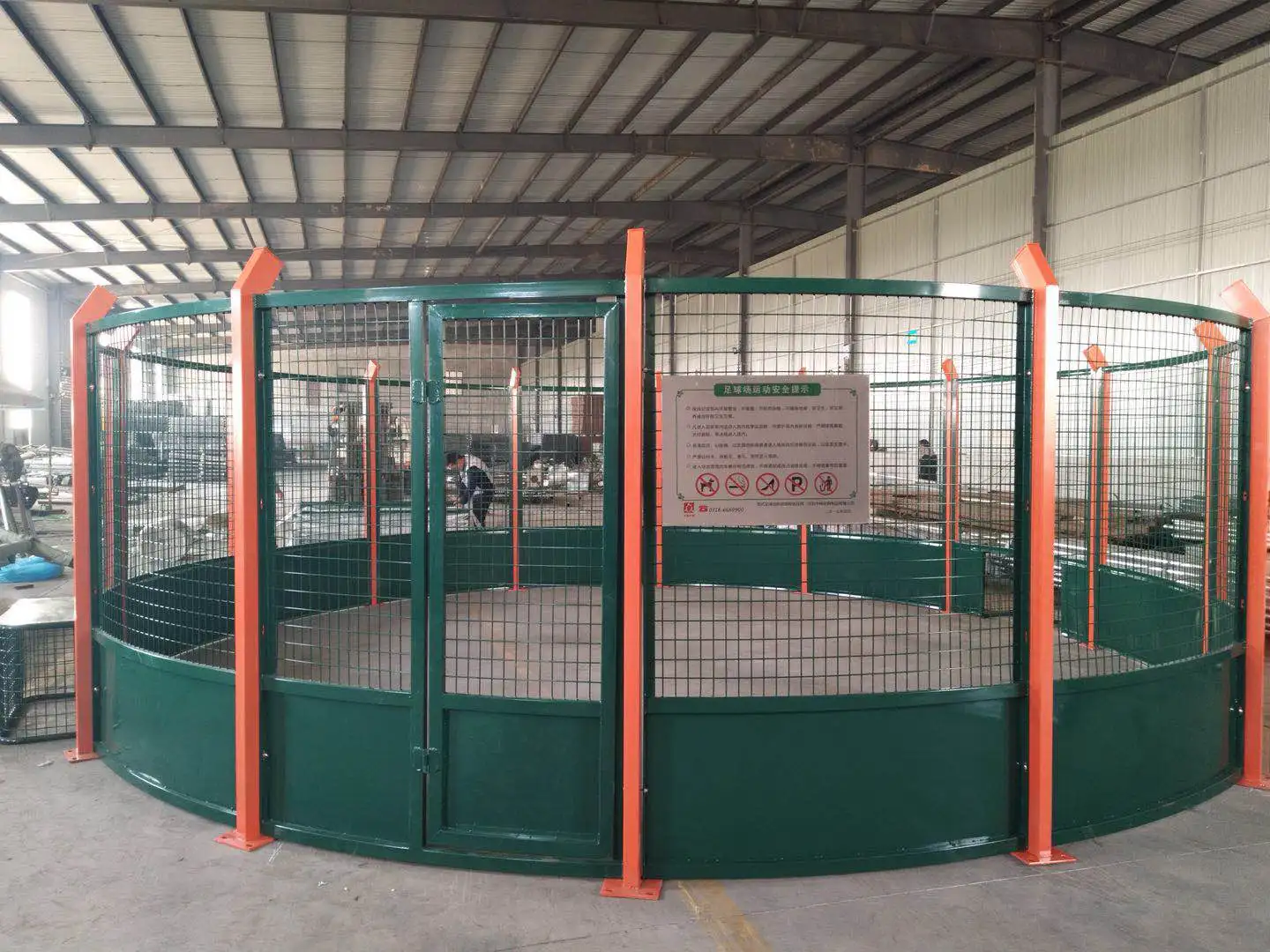 Venta caliente 6m portería de fútbol al aire libre entrenamiento fútbol baloncesto en la misma jaula de paso
