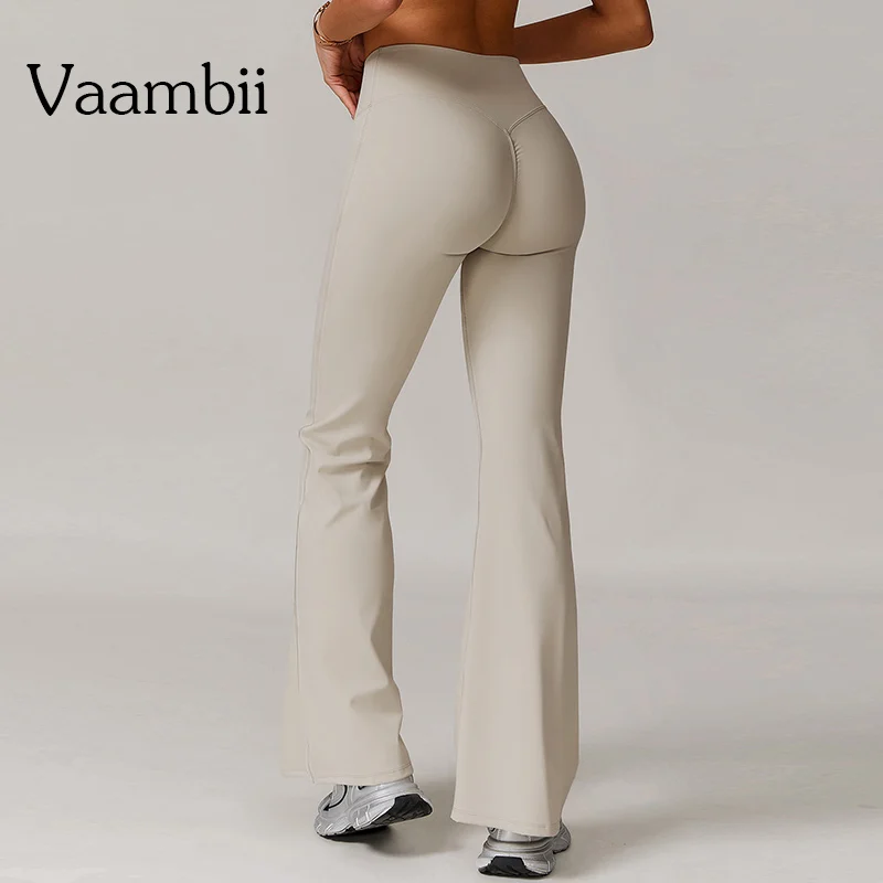 

Women's Control Tummy Yoga Wide Leg Pants Women High Waist Flared Leggings Gym Fitness Yoga Pants Workout Runing Sport Leggings