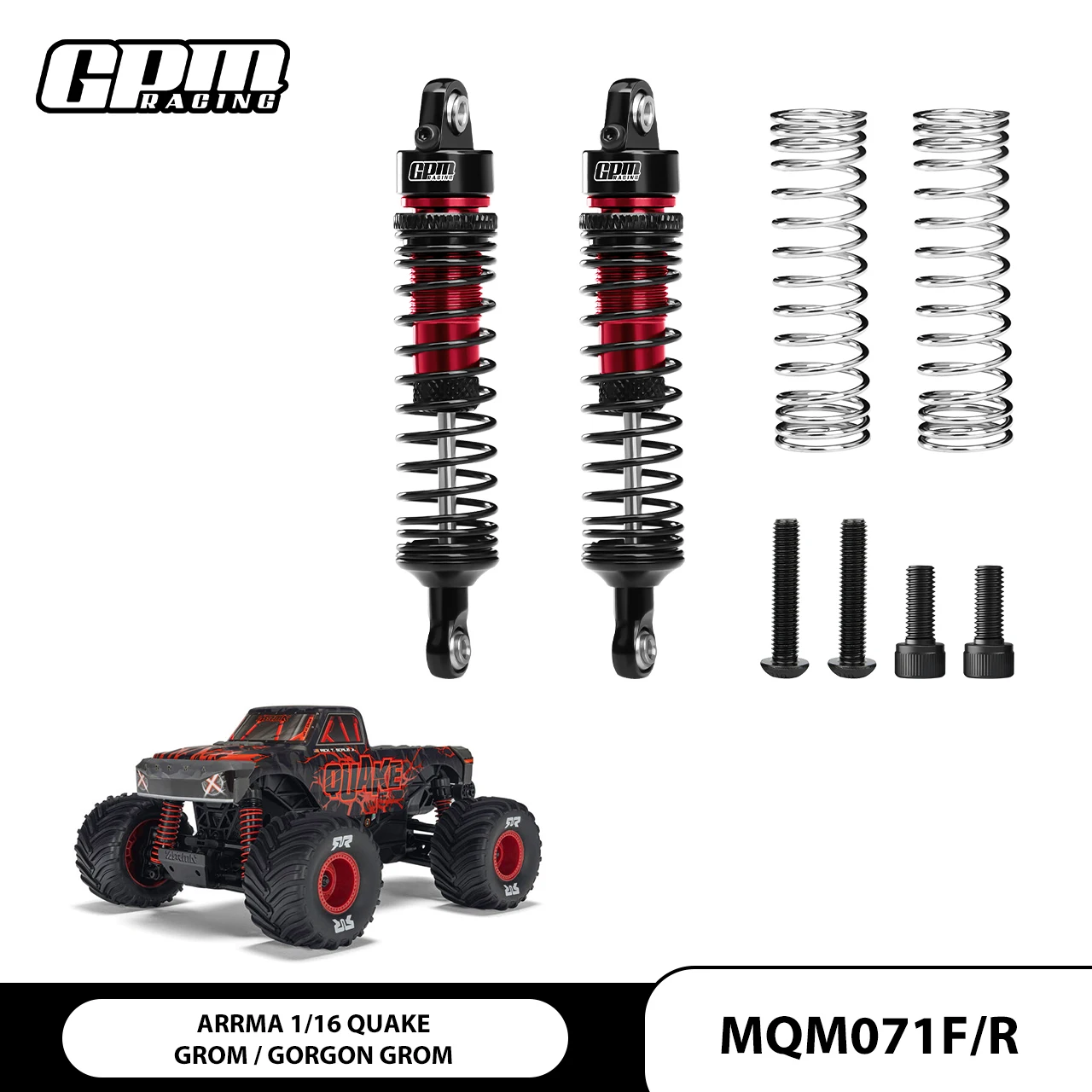 

GPM Alloy F/R Регулировка прогрессивного удара 71 мм ARRMA 1/16 Quake Grom Gorgon Grom ARA2137