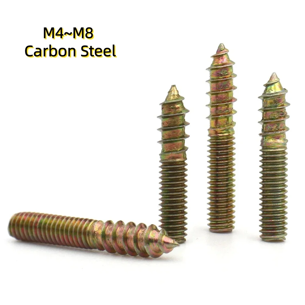 

M4 ~ M8 Цвет Оцинкованная углеродистая сталь Двусторонняя резьба Закрытие Саморез Крепежный винт Вешалка Болты