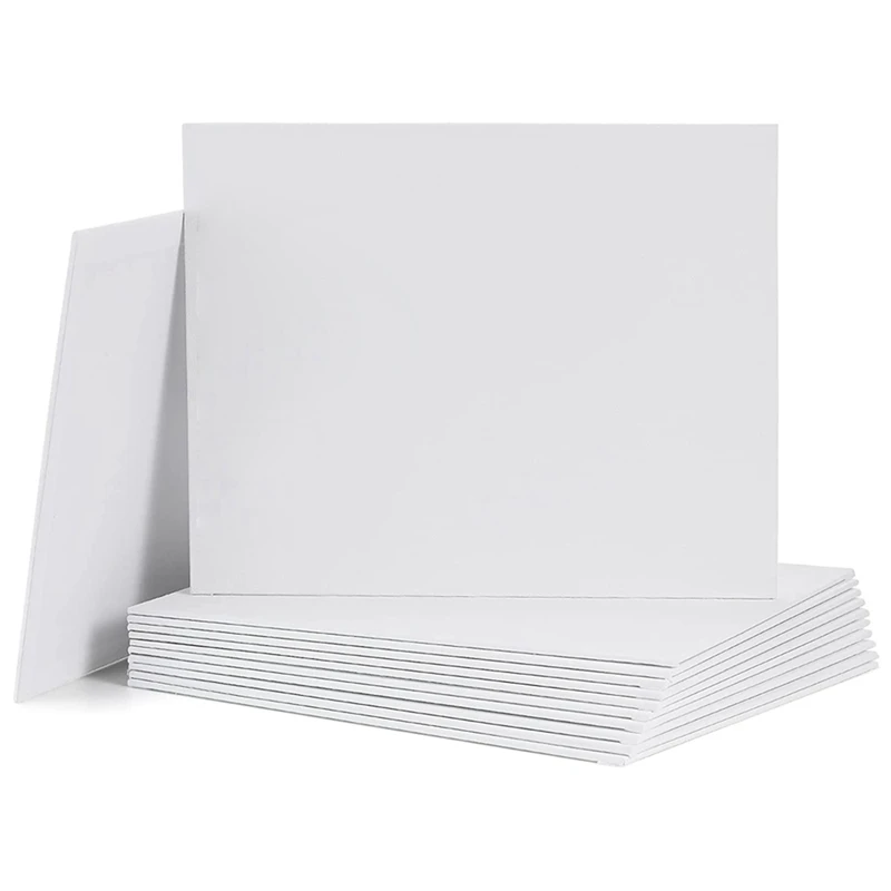 Canvas Panels 8X10 Inch 12-Pack,10 Oz Triple Primed Acid-Free 100% Cotton Paint Canvases For Painting,Blank Canvas Board