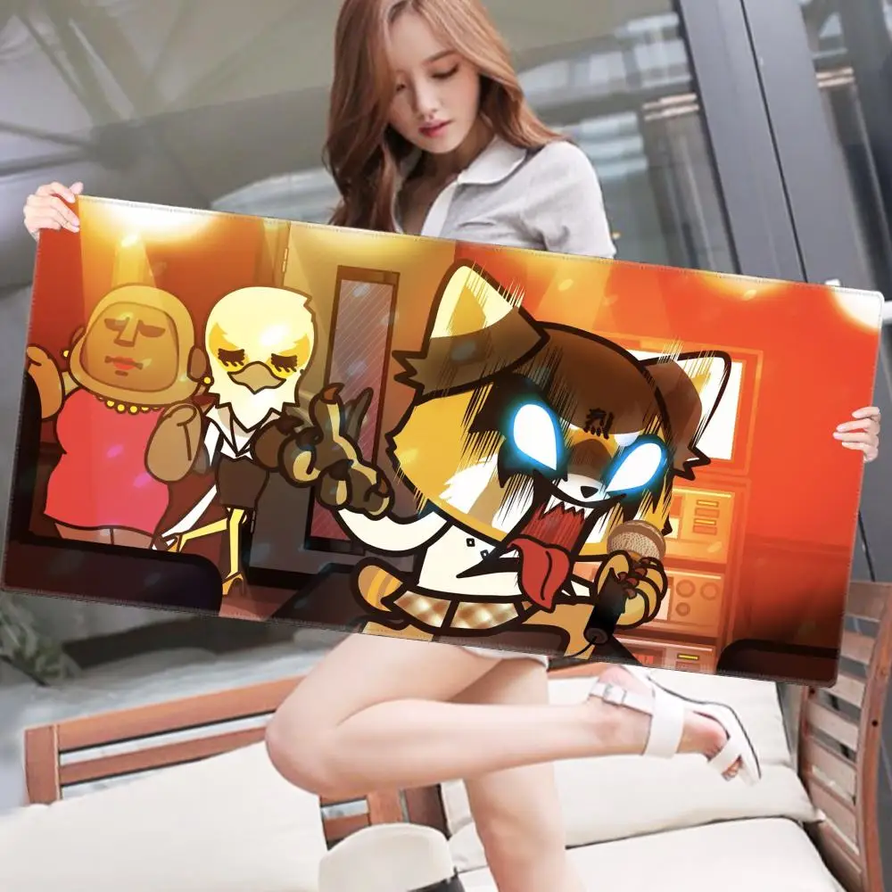 

Large Office Computer Desk Mat Aggretsuko Mouse Pad Pc Gamer Keyboard Mausepad Anime Girl Gaming Accessories Mousepad Xxl LOL