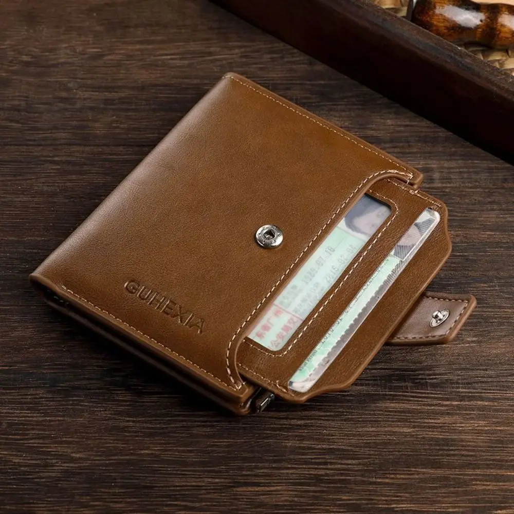 

Elegant Purse Men PU Wallet Card Brand Folded Wallet Bag Business Clutch Bag Large Capacity Coin Purse ID Card Holder Men