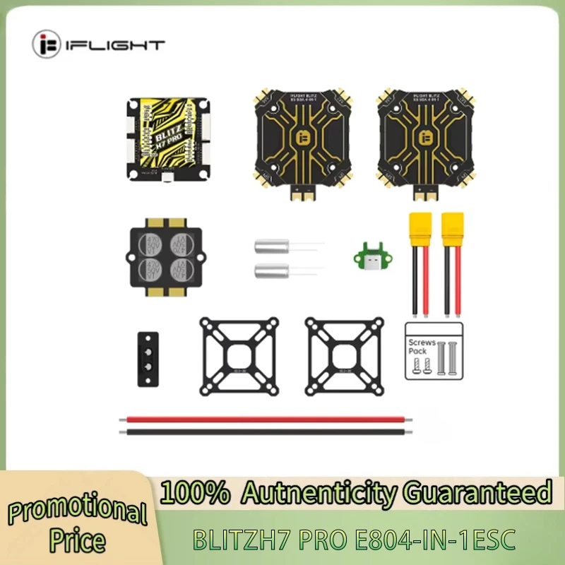 

IFlight BLITZ H7 Pro Combo Set with BLITZ E80 Pro 4-IN-1 ESC (With CNC Alum Cover or Without CNC Alum Cover) for FPV Parts