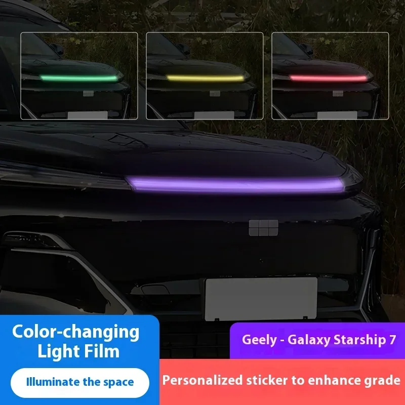 Geely Galaxy Starship 7 EMI Headlight Tint Vinyl Wrap Kit - DRL Daytime Running Light Color Change Film, Decorative Modification