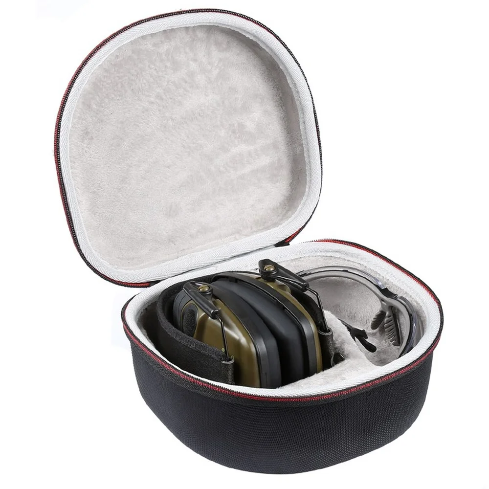 Hard EVA Case for Both Howard Leight By Honeywell Impact Earmuff and Genes accommodating headphones and glasses(only case)