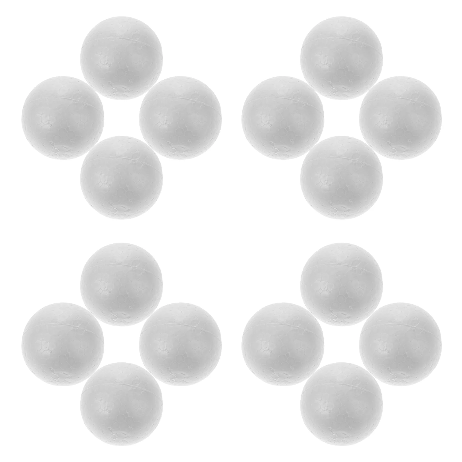 25 Pcs Round Spheres Solid Ball Craft Crafts Sequin Decorations Polystyrene Balls