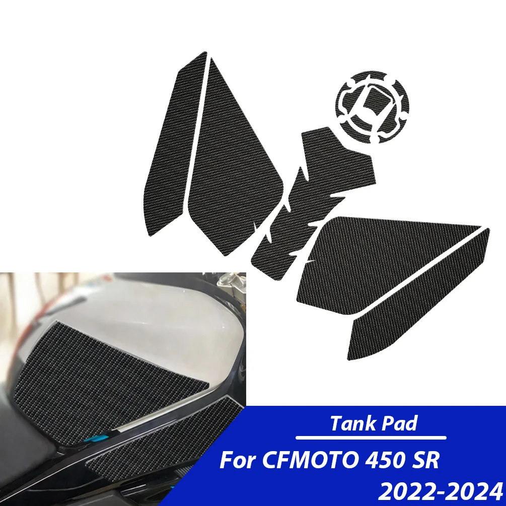 

For CFMOTO 450SR 2022-2024 450 SR Non-Slip Waterproof Stickers Motorcycle Tank Protector Pad Decal Stickers Accessories