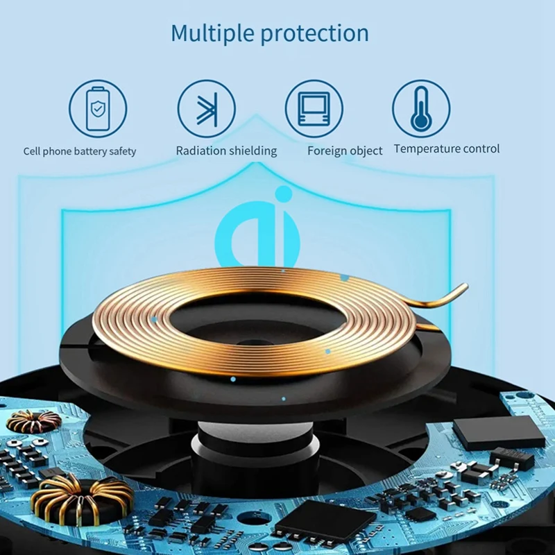 15W Wireless Charger For Samsung Galaxy S23 Ultra S22+ S21 S20 FE S10 S9 S8, Wireless Charger Pad Phone Charging Station Durable