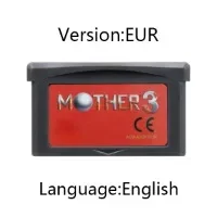 GBA mother series game cartridge,32-bit video game console card,mother version 1,2,3 US/EUR/ESP/FRA,red and gray housing for