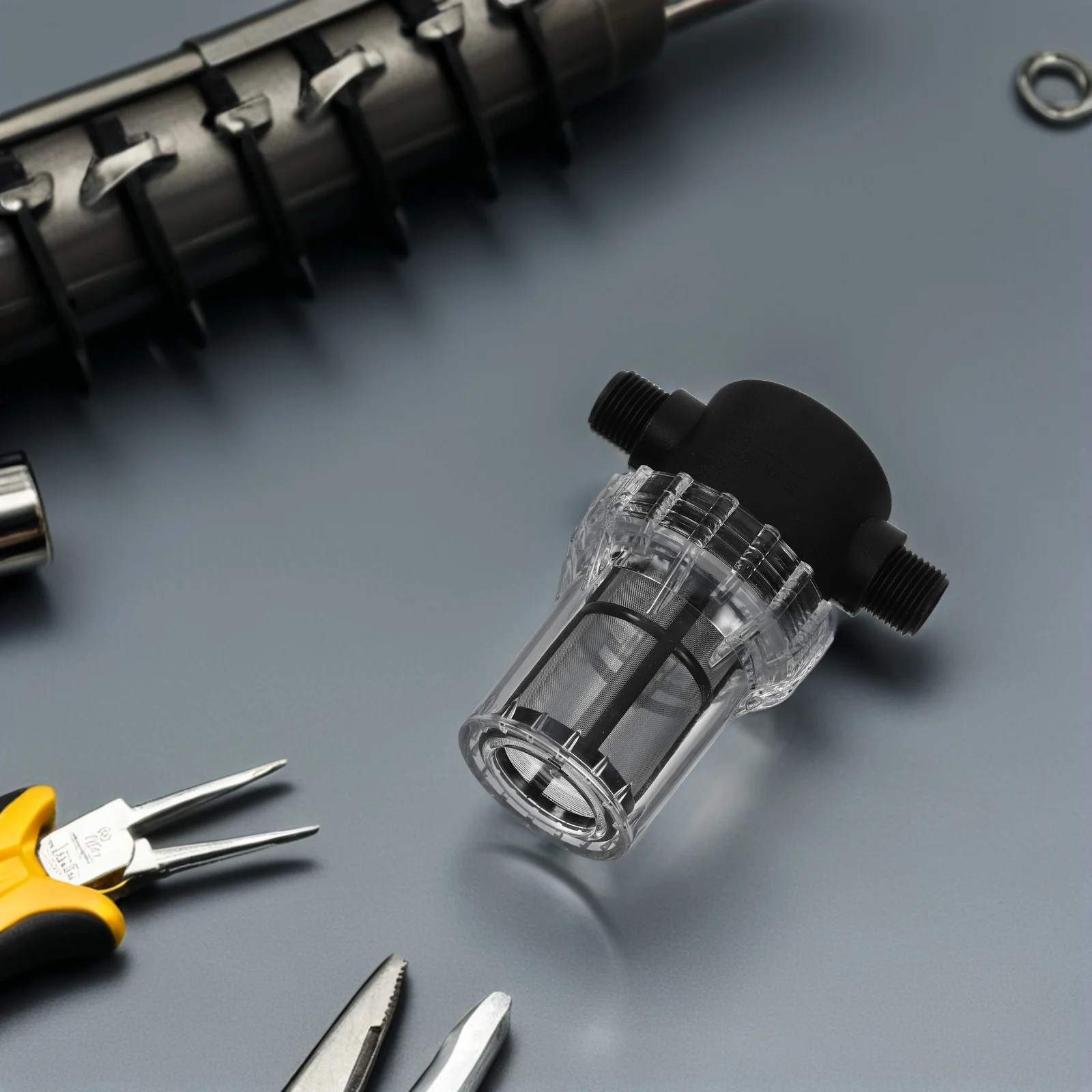 

Фильтр-сетка для садового шланга, сменный, с внутренней и внешней резьбой 1/2 дюйма, зернистость 80