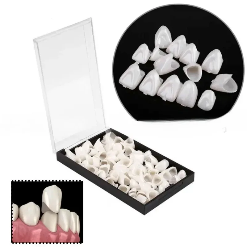 

Newest Front Teeth Temporary Crown, Fake Teeth, 60/90Pcs/Box for Oral Care Porcelain Veneers and Dental Patches