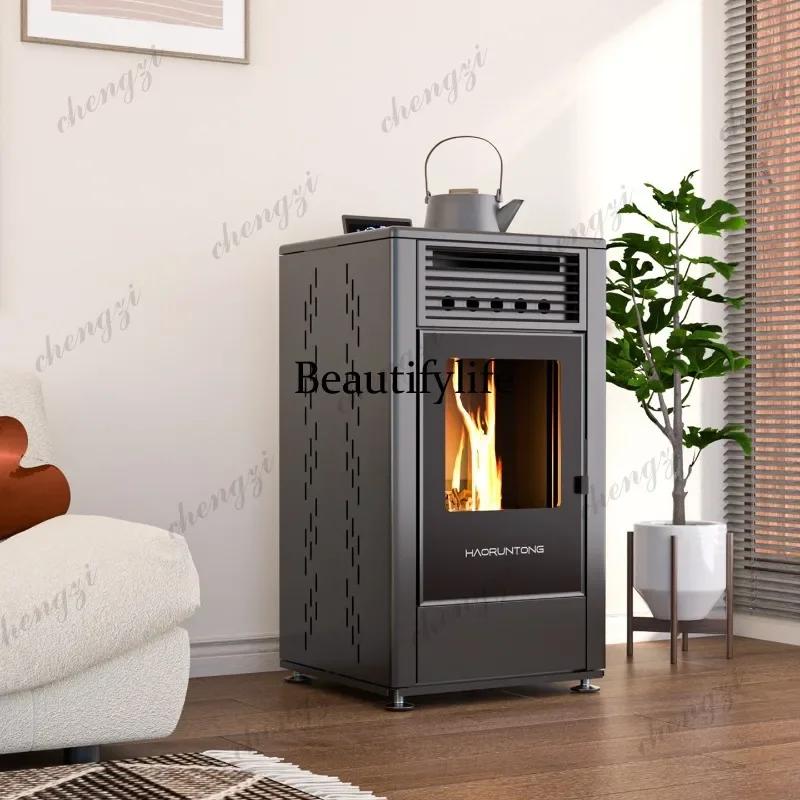 Q181 Biomass pellet heating stove rural household office, indoor smokeless heating wood stove