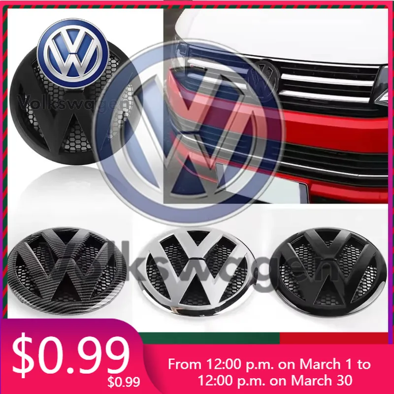 

Car Sticker 130mm 165mm Replace Car Front Rear Badge Emblem Grille Trunk Lid Logo Styling For Volkswagen VW Transporter Va