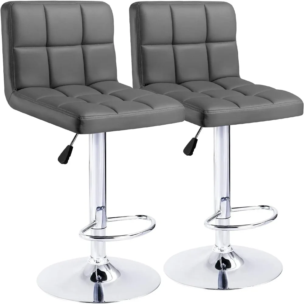 

Bar Stools Modern PU Leather Height Adjustable Swivel Barstools Armless Kitchen Counter Bar Chairs Hydraulic Island Bar Stools