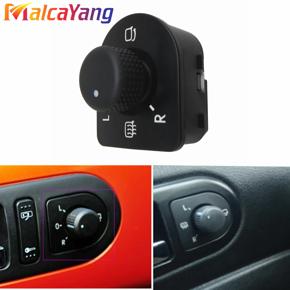 For Beetle Jetta Passat B5 Golf 4 New Car Mirror Switch New Adjust Knob Side Mirror Switch Auto Parts 1J1 959 565 E  1J1959565E