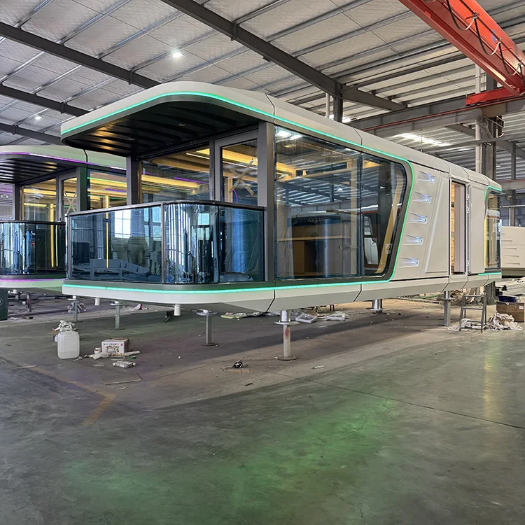 

Removable portable prefabricated housing modular mobile modern luxury hotel vacation home prefabricated spacecraft