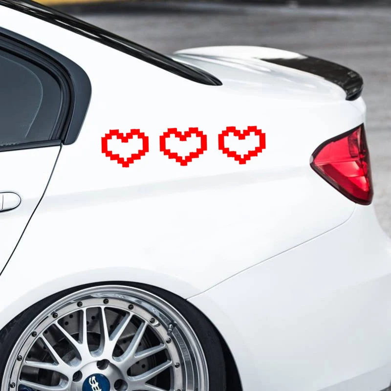 Mosaic Heart Love Car Stickers For Car Window Decor Waterproof Heart Sticker For Laptop Car Window Motorcycle Vinyl Decal Truck