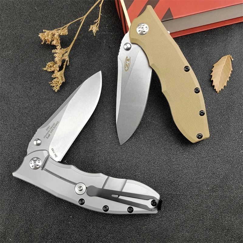 0562 Folding knife, Outdoor Tactical Hunting self-defense Rescue Pocket EDC Tool 420 steel +G10 handle 8Cr13Mov steel handle