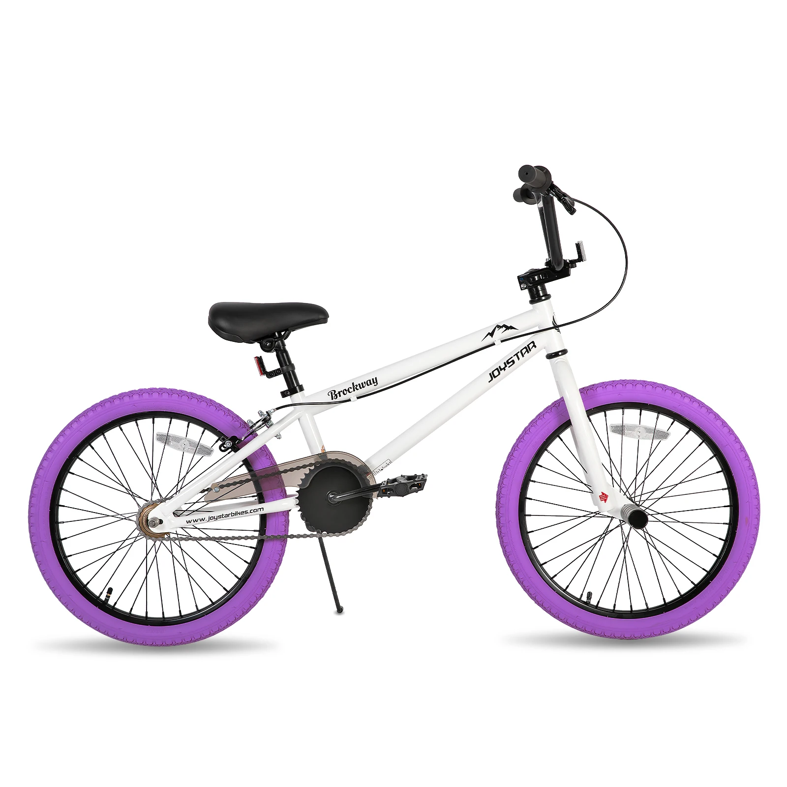 YSTAR-FreKouKids BMX Bicycles, vélos pour enfants, 20 ", 24", 6-14 ans, garçons, filles, maire, coureurs de niveau intérieur, 2 chevilles, violet