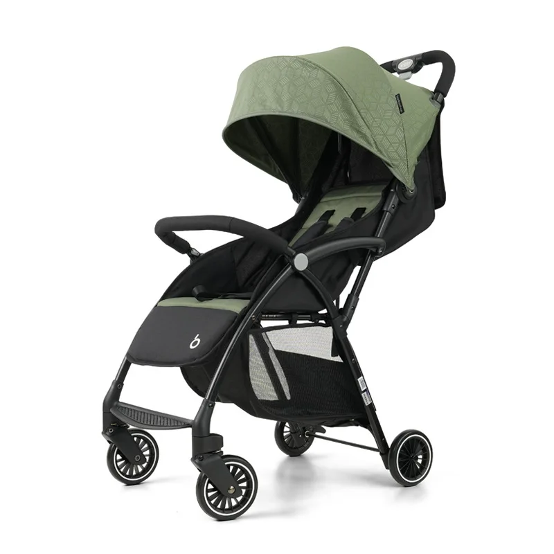 Comfortable and Breathable Shock Absorption Stroller Simple Foldable High Landscape Easy To Carry Baby Four Wheel Stroller