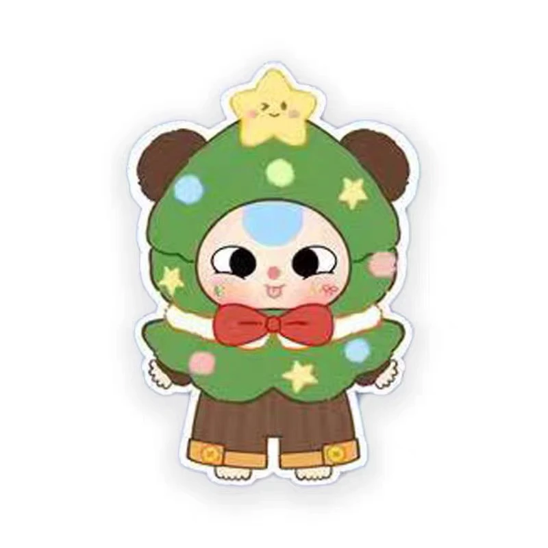 Baby Three 400% Natale Stile limitato Bambola in vinile Personaggio bambola Kawaii Collezione Big Baby Blind Box Regalo di compleanno per ragazza