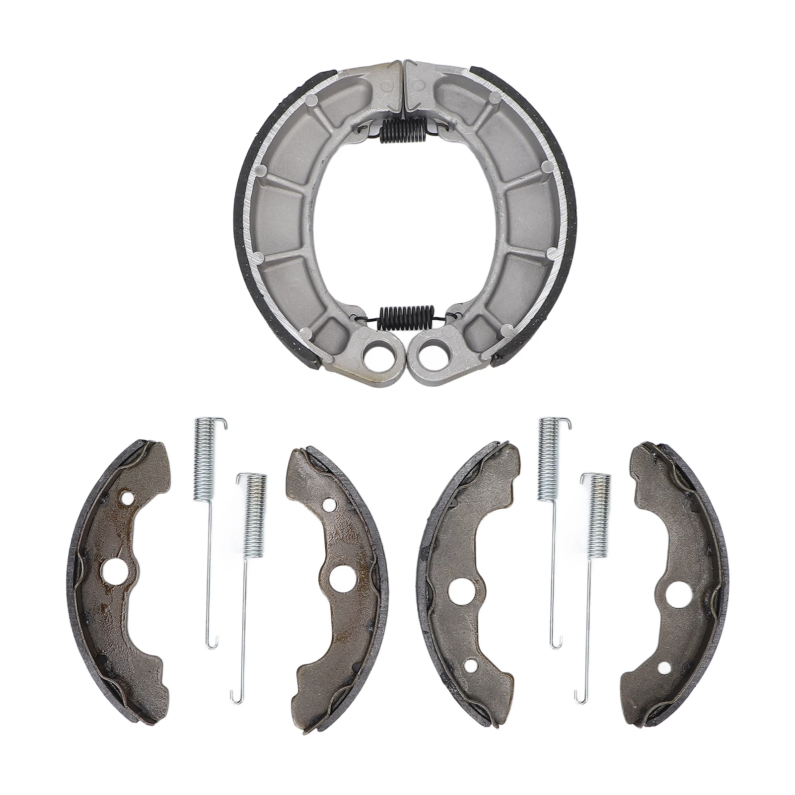 Brake Shoes Set Front Rear Aluminium Alloy Antirust Replacement for TRX350FE TRX350FM TRX350TM Front Brake Shoe Rear Brake Shoes