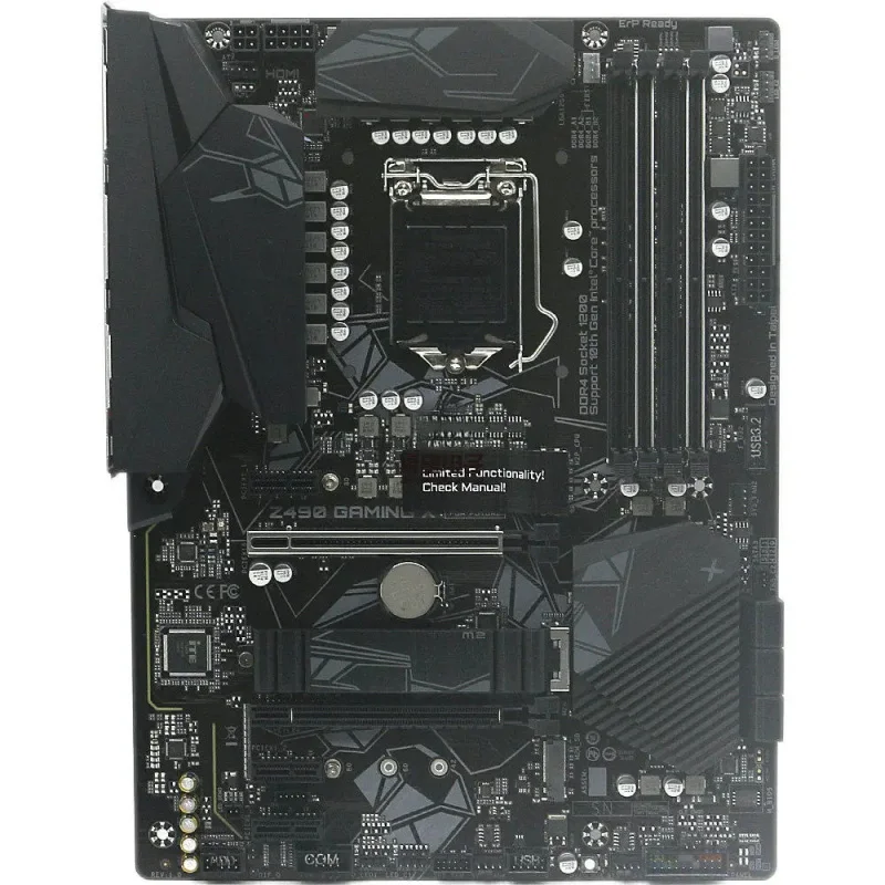 

Материнская плата Gigabyte Z490 GAMING X ATX, роскошная полноразмерная плата, в наличии, поддерживает процессоры 11-го поколения.