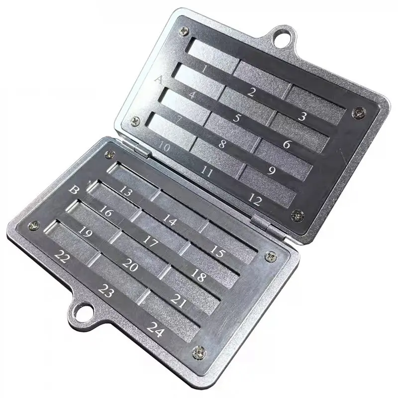 BAAG-Crypto Seed Phrase Backup, กล่องเก็บข้อมูล Seed Phrase สแตนเลสพร้อมรูสำหรับล็อค, สำรองข้อมูล 24 คำ, สำหรับกระเป๋าเงินฮาร์ดแวร์ BIP39