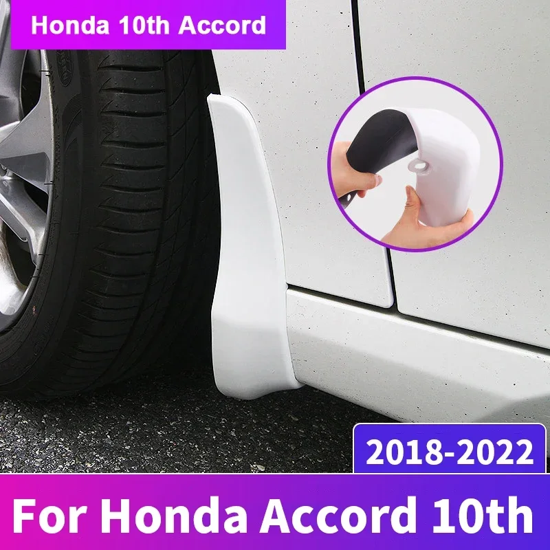 

For Honda Accord 10th X 2018 2019 2022 Car Styling Front Rear Plastic Splash Guards Mud Flap Mudguards Fender Cover Accessories