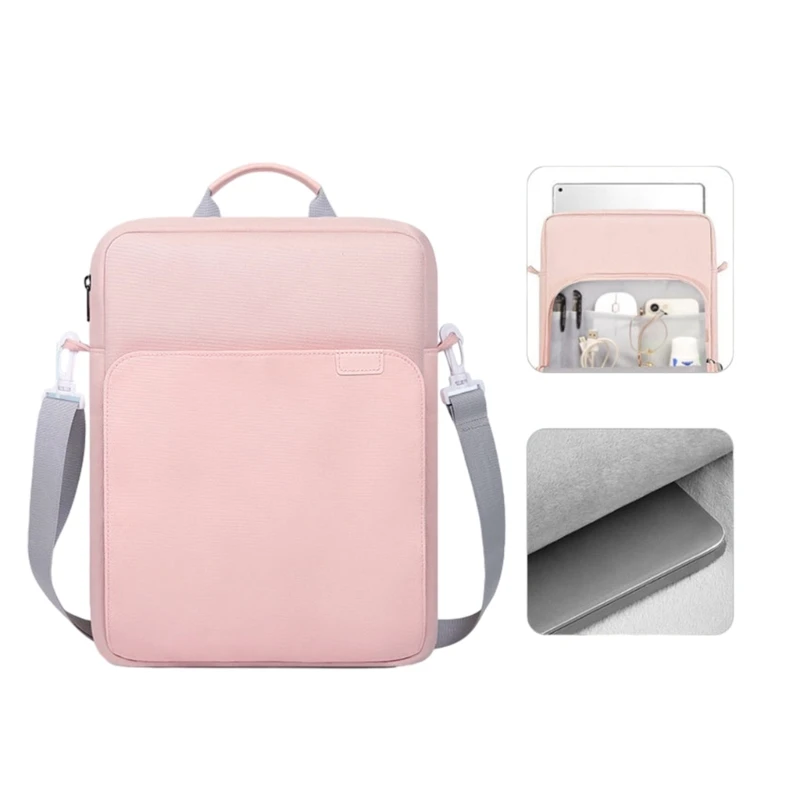 Elegante y práctico bolso para tableta tela Oxford, bolsos hombro, organizador para ordenador portátil