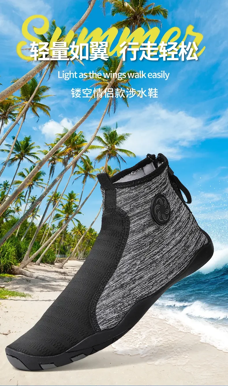 2024 Summer Unisex Beach Shoes Neoprene Diving Boots Surf Scuba Diving Socks Swimming Shoes Underwater Fishing Surf Snorkeling