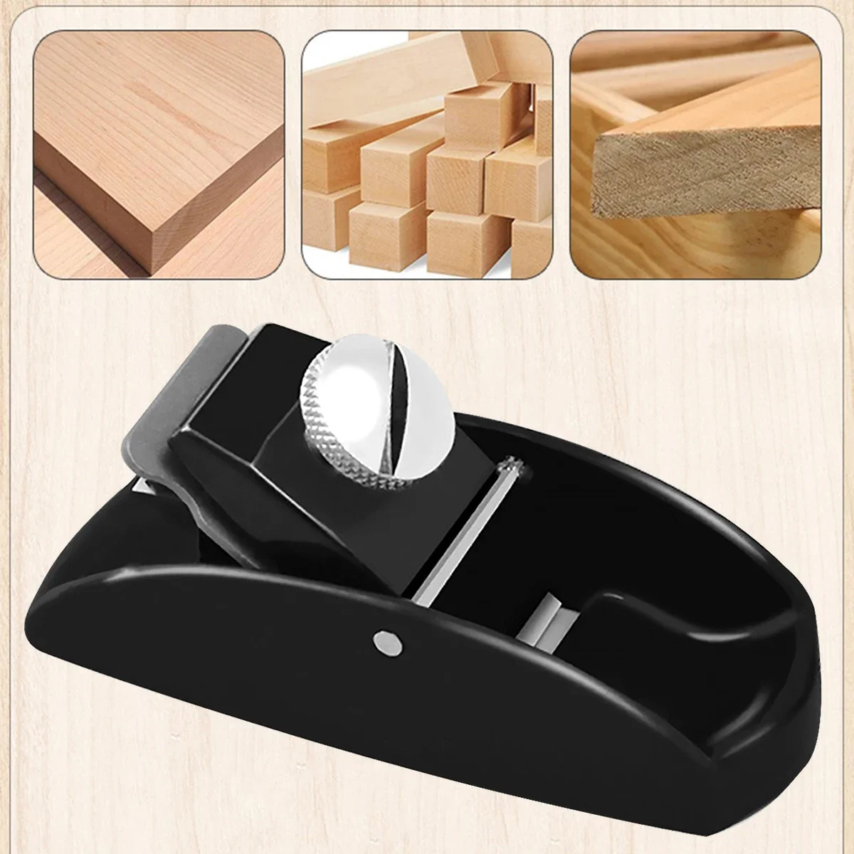 

Mini Hand Planer Professional Woodworking Planer Smoothing Wood Planes Tool Adjustable Flat Bottom Wood Trimming Planer