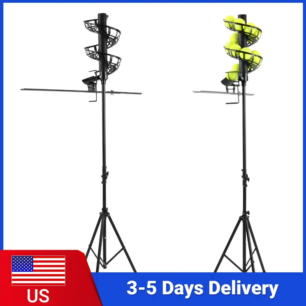

Машина для метания мячей для пиклбола с дополнительной дорожкой, вмещающая 33 мяча, автоматическая пусковая установка с регулируемой высотой для начинающих и детей