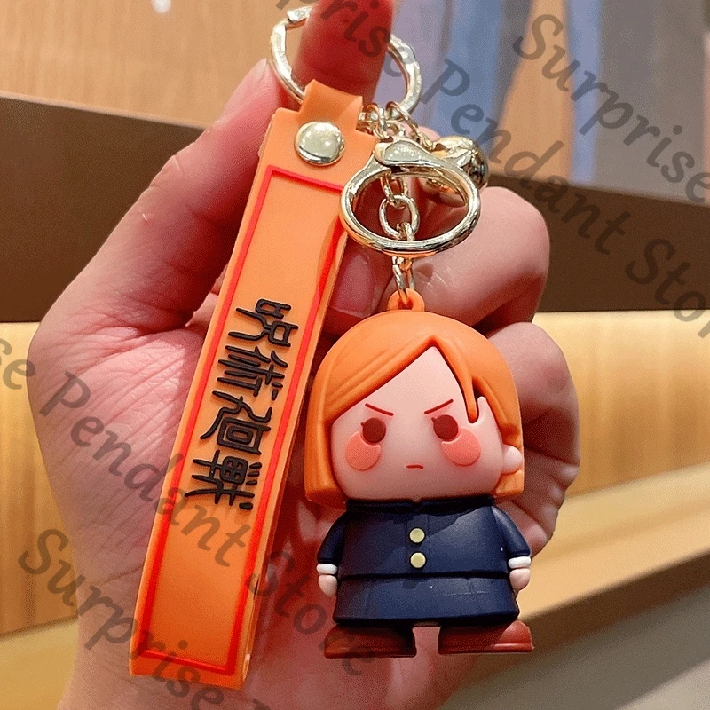 Anime Jujutsu Kaisen ambitus Satoru Gojo Ryomen Sukuna Fushiguro Megumi colleagues cute Silicone doll pendant keychain gift