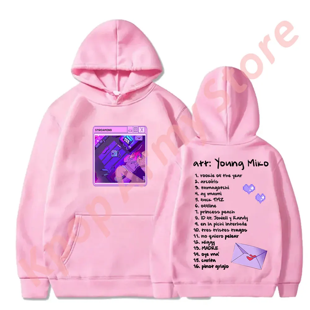 Young Miko att Merch Hoodies Tour New Logo Pullovers Women Men Fashion Casual HipHop Style Sweatshirts