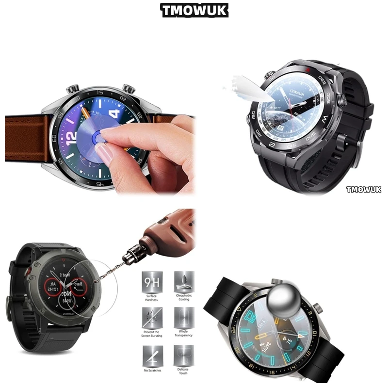 

Bubble-Free HD Tempered Glass Screen Protector For Garmin Fenix 7 7S 7X Pro - 9H Scratch-Resistant