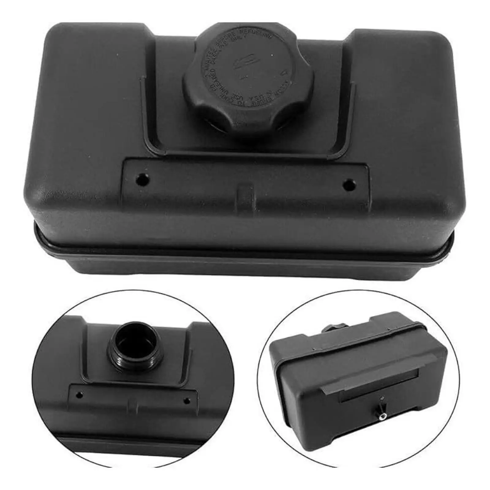 Engine Fuel Container 4 Quart Accessory Replacement Mower Gas Tank with Cap for Lawn Equipment