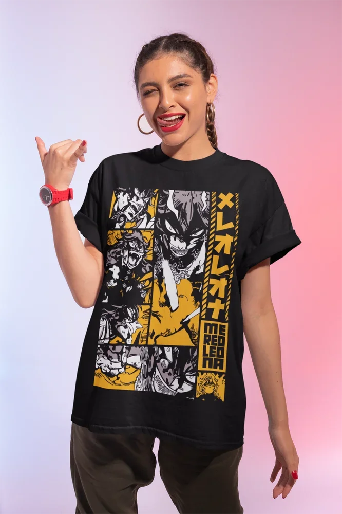 Mereoleona Vermillion Black Clover Anime Manga T-Shirt All Sizes Soft Tee