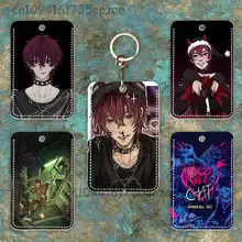 K-Killer C-Chat Ronin Custom Access Card Case Leather Card Holder Keychain Key Ring Transportation Card Case Gifts