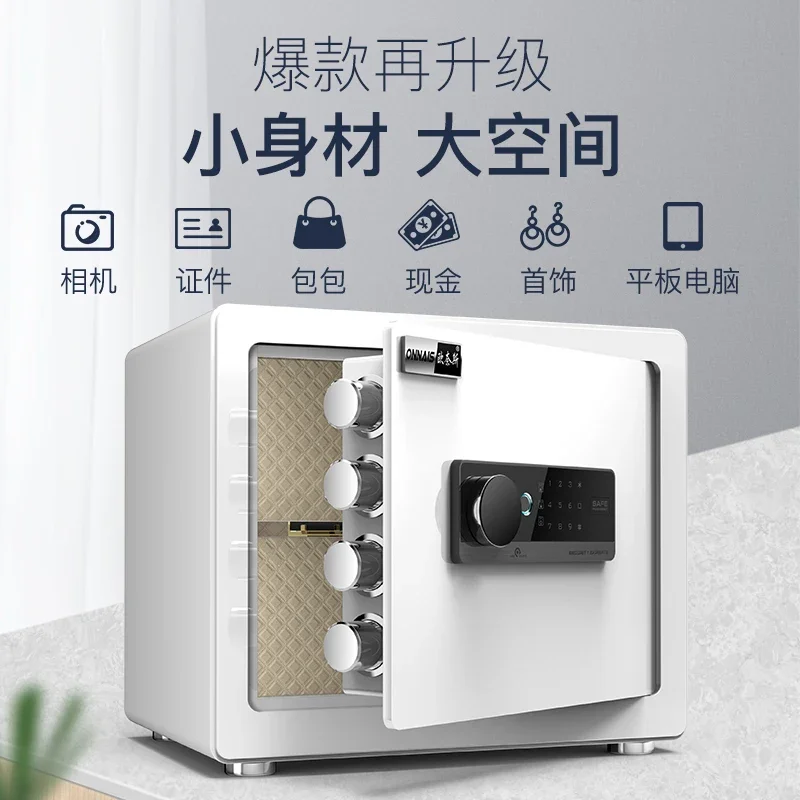 Small Fire Proof Safes Fingerprint for Bedroom Secret Vaults Safes for Home Secret Storage Money Saving Box Cheap Furniture