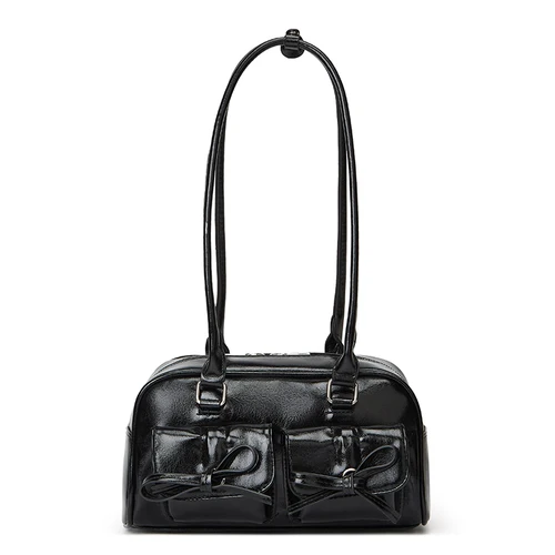 Nuevo Bolso de hombro estilo Ballet, bolso de primavera con lazo para las axilas, bolso de mano sencillo de bolos para mujer