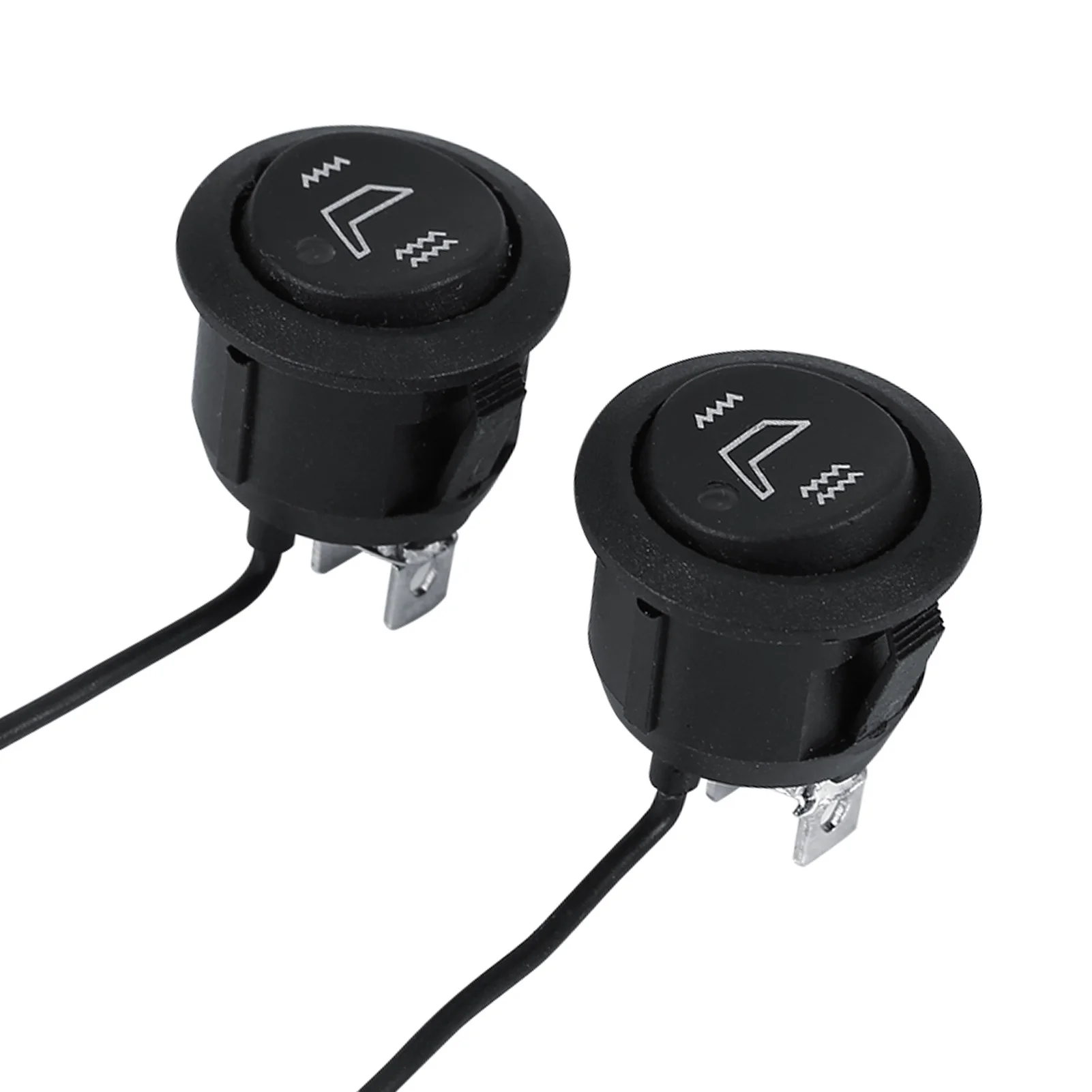 سخان مقعد السيارة 2x سخان مقعد السيارة 3 دبوس دائري ساخن الروك مرحبا التحكم المنخفض